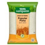 Tata Sampann, High in Fibre Popular Poha(Thick), 1kg - Fast UK Delivery