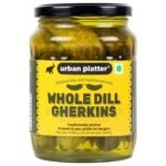 Urban Platter Whole Dill Gherkins, 680g [ Sweet & Crunchy. Great for Adding Tang & Flavour to Sauces & Dips. ] - Fast UK Delivery