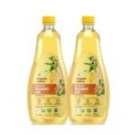 Organic Tattva, Organic Sesame Oil, 1 Litre | Unrefined Safed Til Ka Tel | Cholesterol and Tran Fat Free| 100% Organic | Pesticide and Chemical Free | Pure and Unadulterated | Double Filtered | Expeller-Pressed | Pack of 2 - Fast UK Delivery
