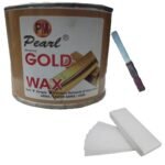 PMPEARL Gold Wax + 30 Wax Stripes with Wax Knife - Fast UK Delivery
