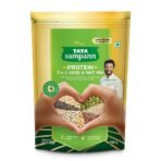 Tata Sampann Protein 7-in-1 Seed & Nut Mix | Power Packed & Crunchy Snack | Trail Mix | Rich in Protein & Dietary Fibre | Rich in Magnesium & Phosphorus | 200g | Roasted Pumpkin, Watermelon, Sunflower, Flax, Chia, Sesame Seeds & Soya Nuts - Fast UK Delivery