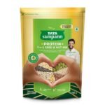 Tata Sampann Protein 7-in-1 Seed & Nut Mix | Power Packed & Crunchy Snack | Trail Mix | Rich in Protein & Dietary Fibre | Rich in Magnesium & Phosphorus | 200g | Roasted Pumpkin, Watermelon, Sunflower, Flax, Chia, Sesame Seeds & Soya Nuts - Fast UK Delivery