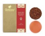 Octavius | Ruby Red Rooibos Tea - 100 Gm (50 Cups) | 100% Natural | Caffeine Free - Herbal Tea | Loose Leaf | Red Tea | South Africa Tea | Antioxident-Rich | Boost Immunity | Helps in Weight Loss - Fast UK Delivery