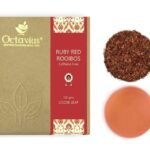 Octavius | Ruby Red Rooibos Tea - 100 Gm (50 Cups) | 100% Natural | Caffeine Free - Herbal Tea | Loose Leaf | Red Tea | South Africa Tea | Antioxident-Rich | Boost Immunity | Helps in Weight Loss - Fast UK Delivery