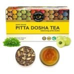 TEACURRY Pitta Dosha Tea (1 Month Pack, 30 Tea Bags) - Helps to balance Pitta Dosha & improve Digestion | Made with Natural Herbs - Rose Petals, Shatavari, Peppermint, Banarasi Amla - Fast Shipping to USA & Canada