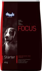 Drools Focus Starter Super Premium Dry Dog Food , 4kg Pack - Fast UK Delivery