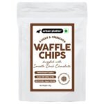 Urban Platter Choco Drizzle Waffle Chips, 100g (Fun and Light, Crunch in Every bite, Kid-Friendly, Tea time Snack, Dessert Topping) - Fast UK Delivery