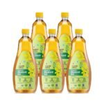 Organic Tattva, Organic Mustard Cooking Oil - 1 Litre | Unrefined Sarso ka Tel | Cholesterol and Tran Fat Free| 100% Organic | Pesticide and Chemical Free | Pure and Unadulterated | Double Filtered | Expeller-Pressed | Pack of 5 - Fast UK Delivery