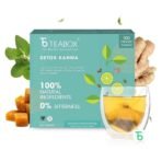 Teabox Detox Kahwa Herbal Tea 100 Teabags | Made with 8 Natural Ingredients | Helps Cleanse | Immunity Booster | Cold Relief | 100% Bio Degradable Teabags. - Fast UK Delivery
