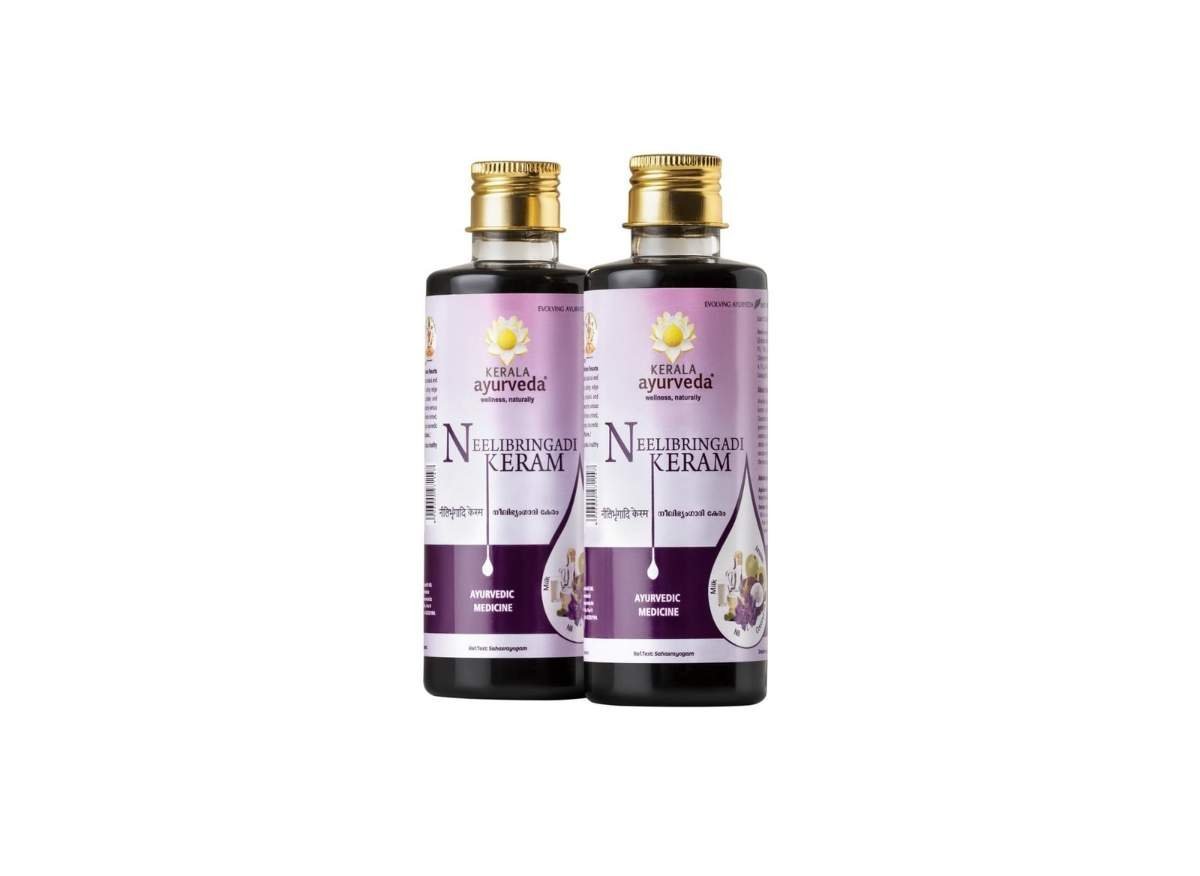 uk61iC7rUjI6L-1.jpg Kerala Ayurveda Neelibringadi Keram Hair Oil (200 ml) x Pack of 2 - Fast UK Delivery - Image 1