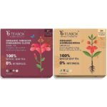 Teabox Organic Hibiscus Cinnamon Clove Green Tea Bags 50 pcs | Immune System Booster and Weight Management | Natural Hibiscus, Cinnamon & Clove & Teabox Organic Ashwagandha Green Tea 50 Teabags - Fast UK Delivery