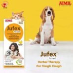 AIMIL Jufex Pet Liquid | Herbal Therapy for Tough Cough Management for Dogs & Cats |200ml - Fast UK Delivery