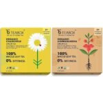 Teabox Chamomile Green Tea for Stress Relief & Good Sleep, 50 Silken Pyramid Tea Bags & Teabox Organic Ashwagandha Green Tea 50 Teabags - Fast UK Delivery