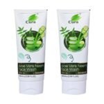 Cura Aloe Vera Neem Face Wash I With the goodness of Tea tree, Cucumber, Aloe & Neem I Purifies skin I Anti - Acne I Deep pores cleansing I 200 ml - Fast UK Delivery
