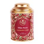 Karma Kettle Peony White tea - Loose Leaf tea in Tin, 50 gm - Fast UK Delivery