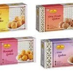 Haldiram's Nagpur Ladoo Combo (Pack of 4 - Besan Ladoo, Dry Fruit Ladoo, Boondi ladoo, Atta Ladoo 250 gm Each) - Fast UK Delivery