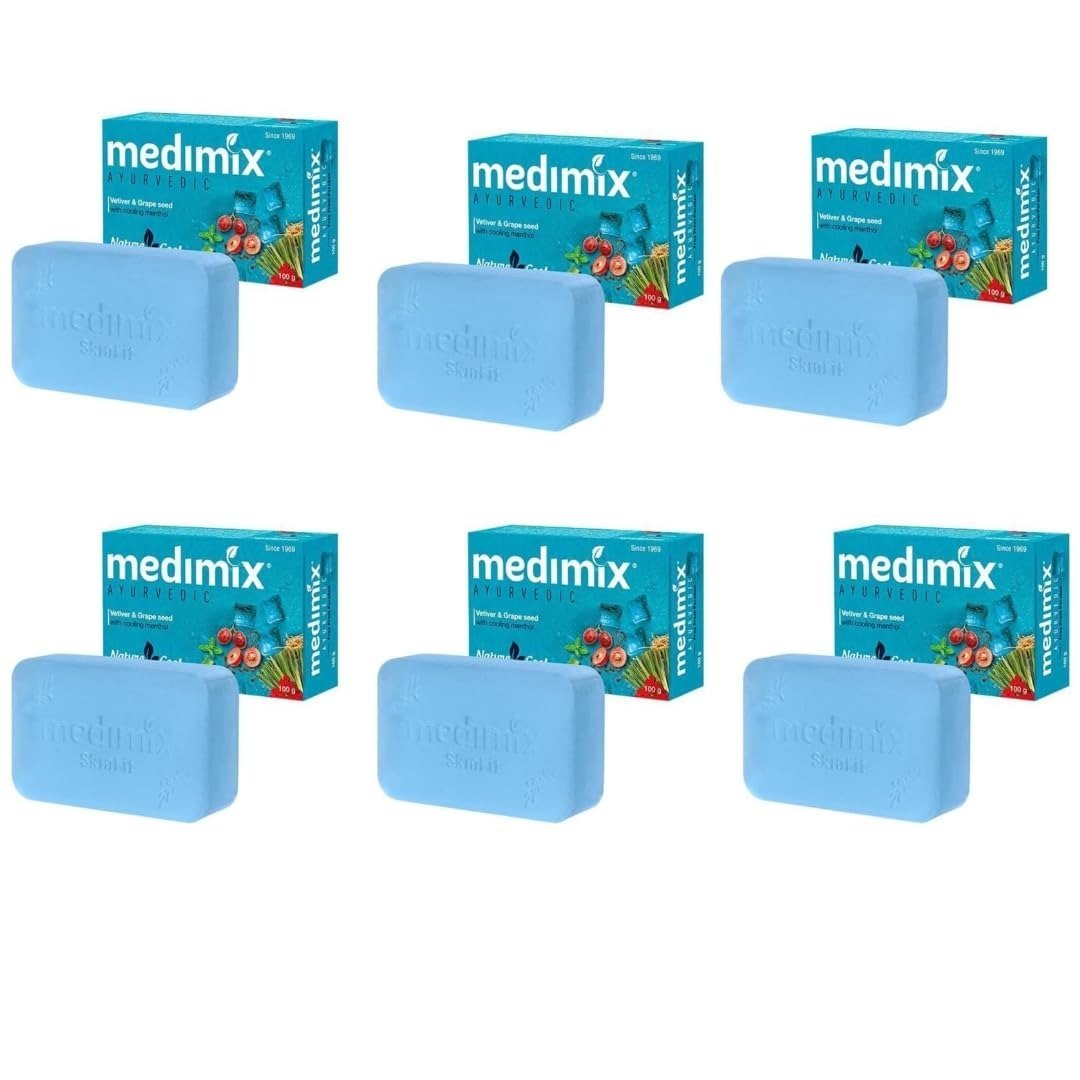 uk61lo7ow7NYL-1.jpg Medimix Ayurvedic Nature Cool Soap 125G PACK OF 6 UNIQUE - Fast UK Delivery - Image 1