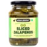 Urban Platter Sliced Jalapenos, 340g [ Tangy & Spicy. Great Topping for Pizza, Tacos, Nachos. ] - Fast UK Delivery