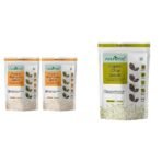 Neuherbs Organic Raw & Unroasted Pumpkin Seeds- 200 G (Pack of 2) & Neuherbs Raw Unroasted Chia Seeds- 200 Gram - Fast UK Delivery