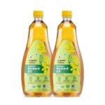 Organic Tattva, Organic Mustard/Sarso Unrefined Cooking Oil - 1 Litre (Pack of 2) - Fast UK Delivery
