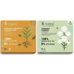 Teabox Organic Turmeric Ginger Tulsi Green Tea 25 Teabags & Teabox Organic Jasmine Green Tea 25 Teabags | Sourced From Madurai | For Calm Mind and Relaxation - Fast UK Delivery