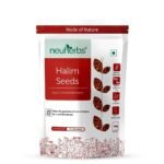 Neuherbs Raw & Unroasted Halim Seeds 200 g | Rich In Calcium & Iron | (Aliv Seeds For Eating) | Protein Rich Garden Cress Seeds for Hair Growth | Weight Management - Fast UK Delivery