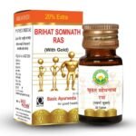 BASIC AYURVEDA Brihat Somnath Ras With Gold 30 Tablets | - Fast UK Delivery