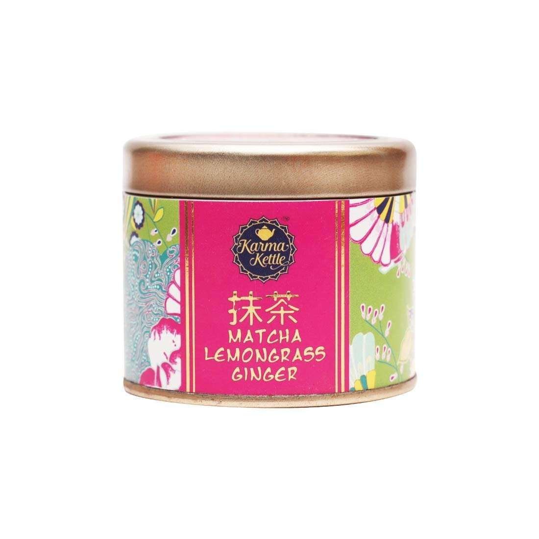 uk61qYYrebBQL-1.jpg Karma Kettle Matcha Lemongrass Ginger Green Tea 50gms - Fast UK Delivery - Image 1