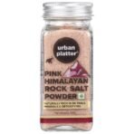 Urban Platter Pink Himalayan Rock Salt Powder, 125g (Unrefined | Additive Free | 100% Pink Rock Salt | Sendha Salt | Glass Jar) - Fast UK Delivery