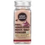 Urban Platter Pink Himalayan Rock Salt Powder, 125g (Unrefined | Additive Free | 100% Pink Rock Salt | Sendha Salt | Glass Jar) - Fast UK Delivery