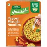 Tata Sampann Yumside Instant Pepper Masala Veg Noodles, 285g, Ready to Eat Food, Ready in 60 secs, NO Preservatives, NO Added Artificial Colours & Flavours, Pack of 1 - Fast UK Delivery