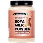 Urban Platter SOYA Milk Powder-Chocolate Flavour, 500g [Plant-Based / Milk Alternative, Non-GMO & 25% Protein] - Fast UK Delivery