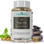 Neuherbs Ayurvedic T7 Test On [Approved by Ministry of AYUSH] For Men, With Shilajit, Ashwagandha, Gokshura, Kali Mirch, Safed Musli, Kapikachhu seed for Muscle Growth, Strength, Stamina & Vitality | 60 Capsules - Fast UK Delivery