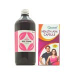 Charak M2 Tone Syrup and Health-Aim 50Capsule | menstrual cycle | genaral health | 450ml+50 capsule - Fast UK Delivery