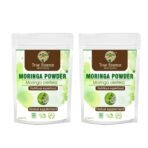 Heera Ayurvedic Research Foundation Natural Moringa Powder|Moringa Oleifera for Nutritious Superfood 400Gm (Pack of 2) - Fast Shipping to USA