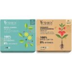 Teabox Detox Kahwa Green Tea 50 Teabags & Teabox Organic Ashwagandha Green Tea 50 Teabags - Fast UK Delivery