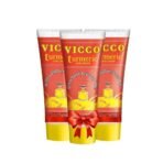 Vicco Turmeric Skin Cream | 100% Natural Ayurvedic Relief with Turmeric & Sandalwood Oil for Glowing, Even-Toned Skin | Suitable for All Skin Types [50gm Each | Pack of 3]