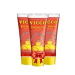 Vicco Turmeric Skin Cream | 100% Natural Ayurvedic Cream with Turmeric & Sandalwood Oil for Glowing, Even-Toned Skin | Suitable for All Skin Types [70gm Each | Pack of 3] - Fast UK Delivery