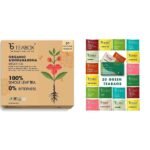Teabox Organic Ashwagandha Green Tea 50 Teabags & Teabox Green Tea Sampler Bags 20pcs (2pcs X 10 flavors) - Fast UK Delivery