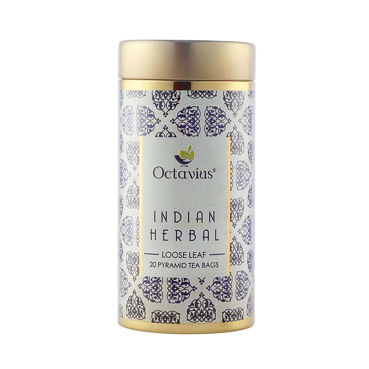 uk61wtw1ZHInL-1.jpg Octavius Indian Herbal |Natural blend of Exotic Indian Spices |Immunity Booster| Detox Tea |Good for Digestion | |Natural Remedy for Cold and Flu |Delicious & Aromatic | 20 Pyramid Tea Bags - Fast UK Delivery - Image 1