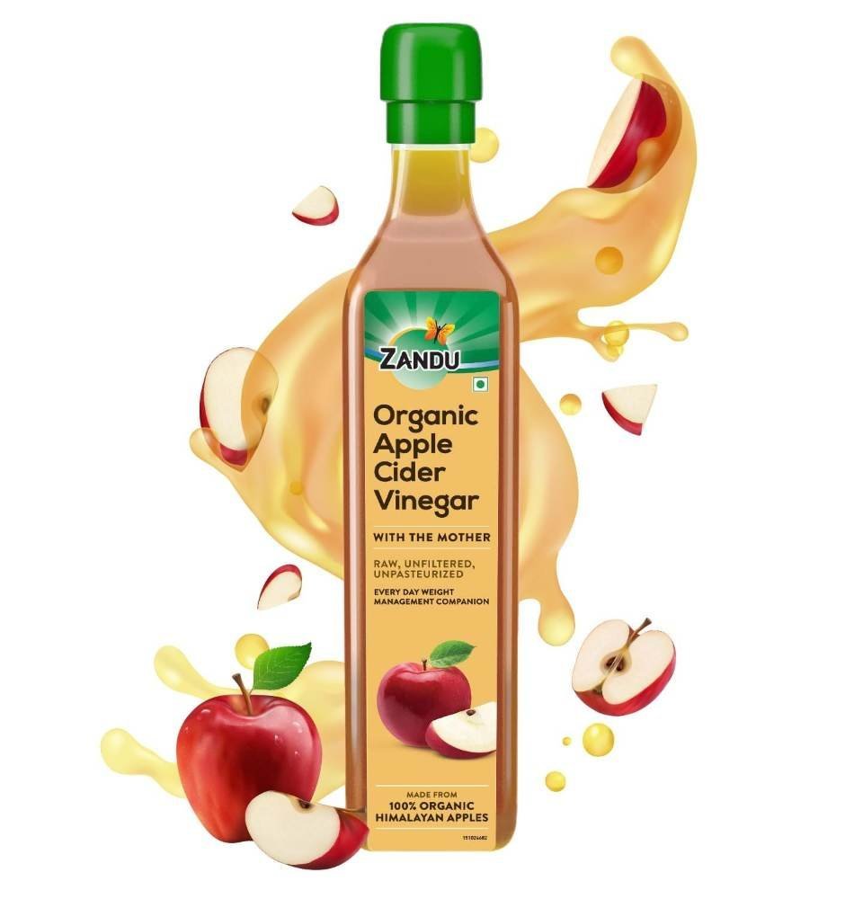uk61xr9k8JFkL-1.jpg Zandu Organic Apple Cider with Mother of Vinegar 500 ml - Fast UK Delivery - Image 1
