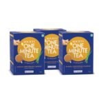 Society One Minute Tea | Ginger Lemongrass Flavour | Made with Lemongrass & Ginger | Flavoured Instant Tea | 14g X 10 Sachets (140g) | Pack of 3 - Fast Shipping to USA & Canada