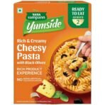 Tata Sampann Yumside Cheesy Instant Pasta with Black Olives, 285g, Ready to Eat Food, Ready in 60 secs, NO Added Artificial Colours & Flavours, Pack of 1 - Fast UK Delivery