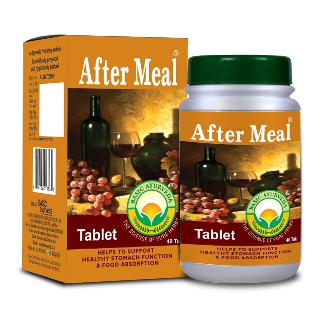 uk61yRqp2qIL-1.jpg BASIC AYURVEDA After Meal 40 Tablets Pack of 6 | - Fast UK Delivery - Image 1