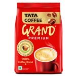 Tata Coffee Grand Premium Instant Coffee, 90g / 100g, Powder, Bag/Pouch, With Flavour Locked Decoction Crystals, Flavoured Soluble Coffee Powder, Rich Aroma & Great Taste - Fast Shipping to USA & Canada