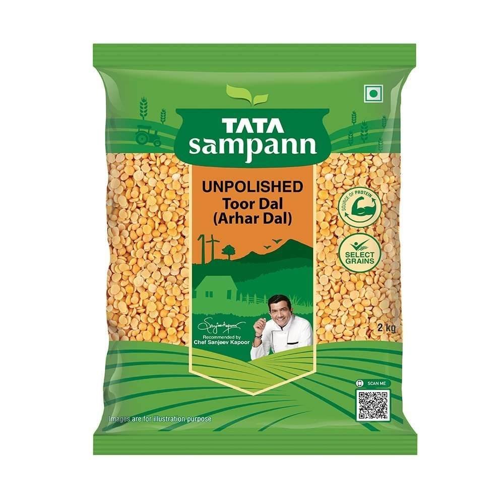 uk61zb3YM8wPL-1.jpg Tata Sampann Toor Dal 2 Kg - Fast UK Delivery - Image 1