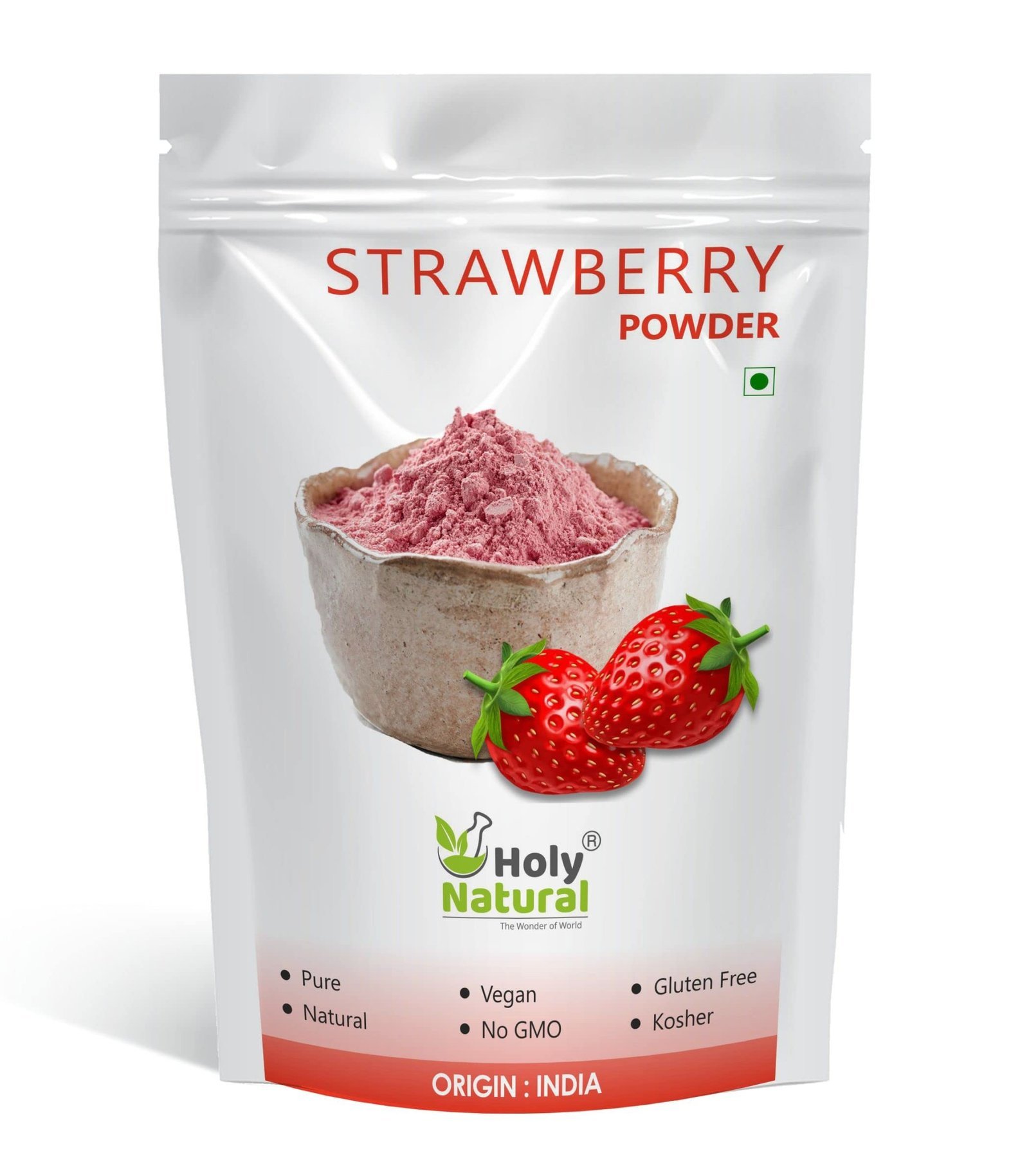 uk71-d3vrlLlL-2.jpg Holy Natural - The Wonder of World Holy Natural Strawberry Powder -(50 Gm),Sweet&Delicious,Make For Juice,Cake,Smoothie,Ice-Cream,Candy,Dessert. - Image 1