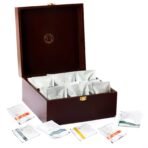 Tea Treasure Wooden Tea Chest - 60 Pyramid Tea Bags - Fast UK Delivery