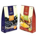 OOSH Combo of Seedless Black Raisin 250g & Dry Mango 200g ( Total 450g - Value Pack of 2) | Premium Dry Fruit - Fast UK Delivery