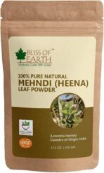 Bliss of Earth 100% Pure & Natural Henna Powder | 100GM | Natural Hair Color |Shiny Hair | Mehandi Powder - Fast UK Delivery